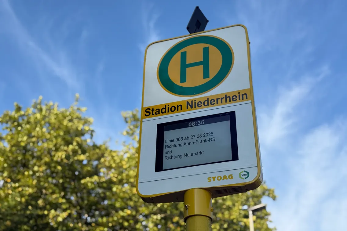 Foto zum Newsartikel Stadion Niederrhein erhält eigene Haltestelle