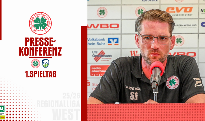 Pressekonferenz  RWO - FC Gütersloh