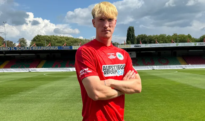 Sondertrikot beim Nicht-Aufstiegsspiel