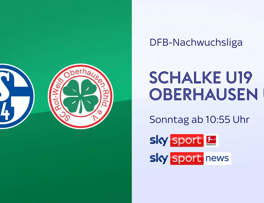 Sky überträgt U19 live - Auswärtsspiel auf Schalke