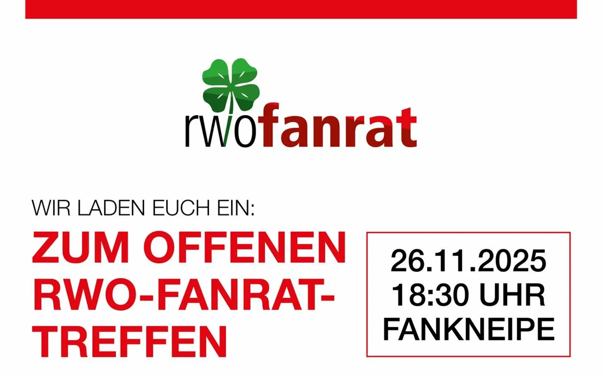 Jahresabschluss mit dem RWO-Fanrat