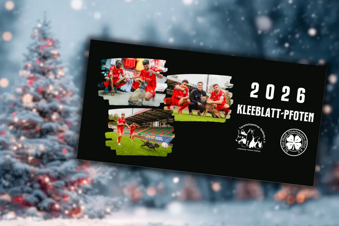 Foto zum Newsartikel Rot-Weiß Oberhausen veröffentlicht Tierkalender 2026