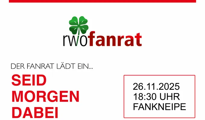 Offenes Fanrat-Treffen morgen in der Fankneipe