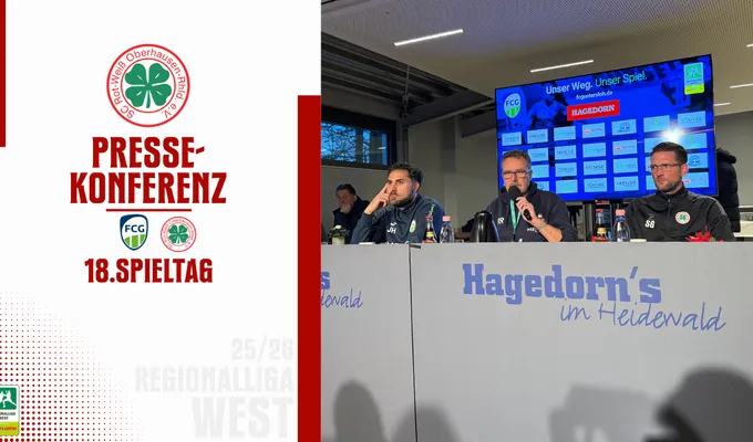 Pressekonferenz /  FC Gühtersloh Rot Weiß Oberhaus