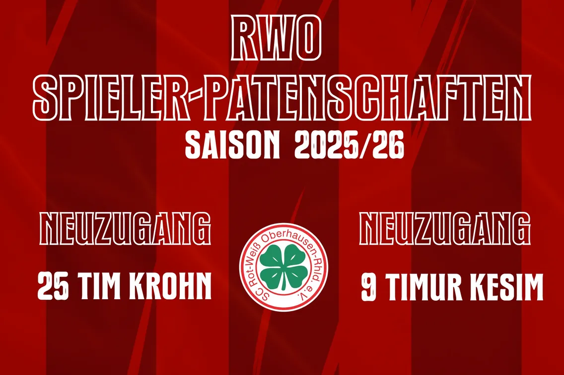 Foto zum Newsartikel RWO Spieler-Patenschaften unserer beiden Neuzugänge