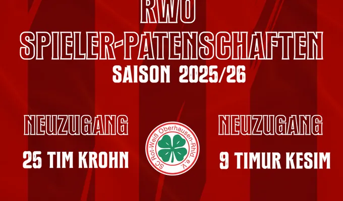 RWO Spieler-Patenschaften unserer beiden Neuzugänge