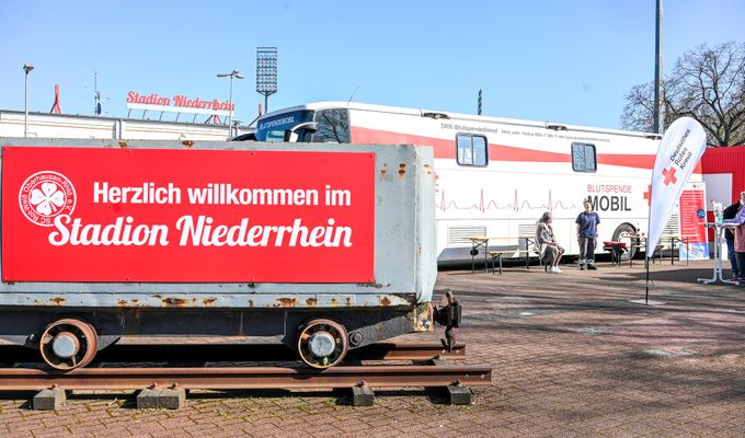 Blutspendetag am 19. April am Stadion Niederrhein