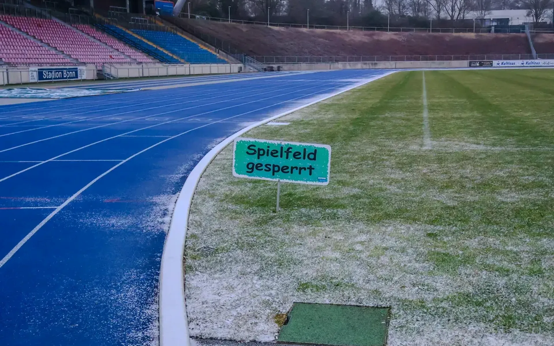 Platz unbespielbar – Spiel in Bonn abgesagt
