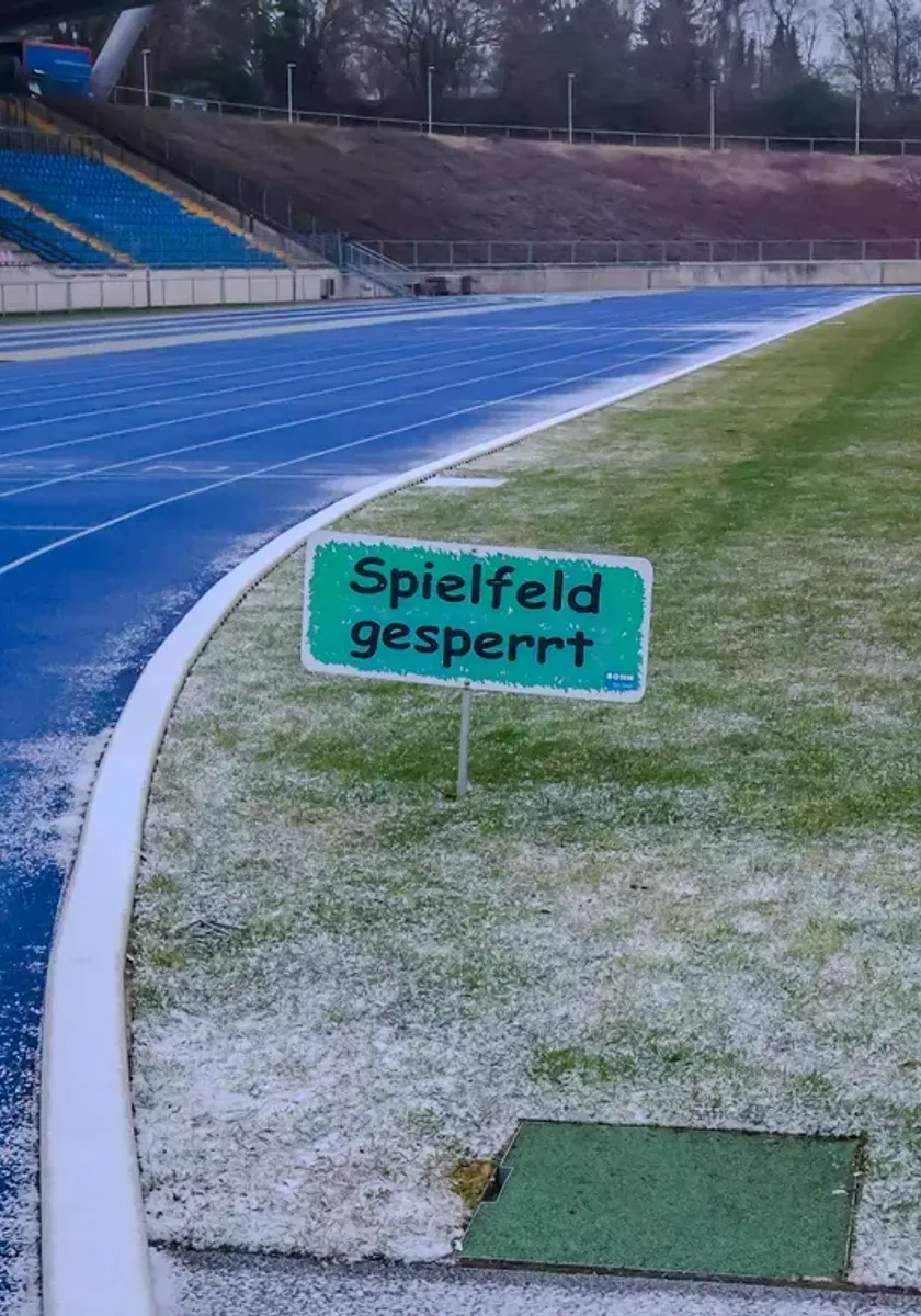 Platz unbespielbar – Spiel in Bonn abgesagt