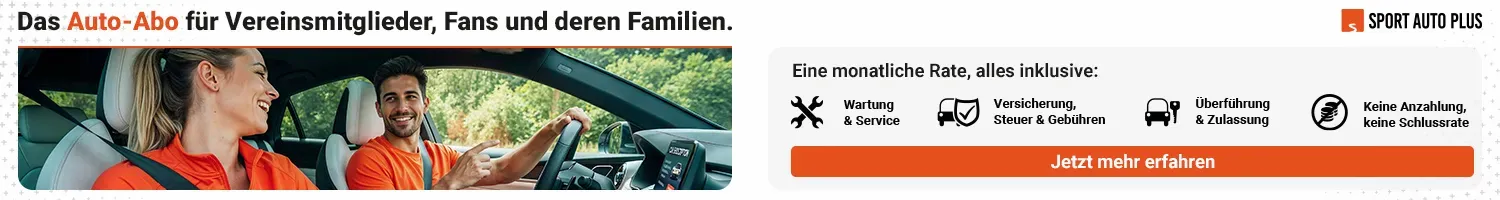 Sport Auto Plus: Das Auto-Abo für Vereinsmitglieder.