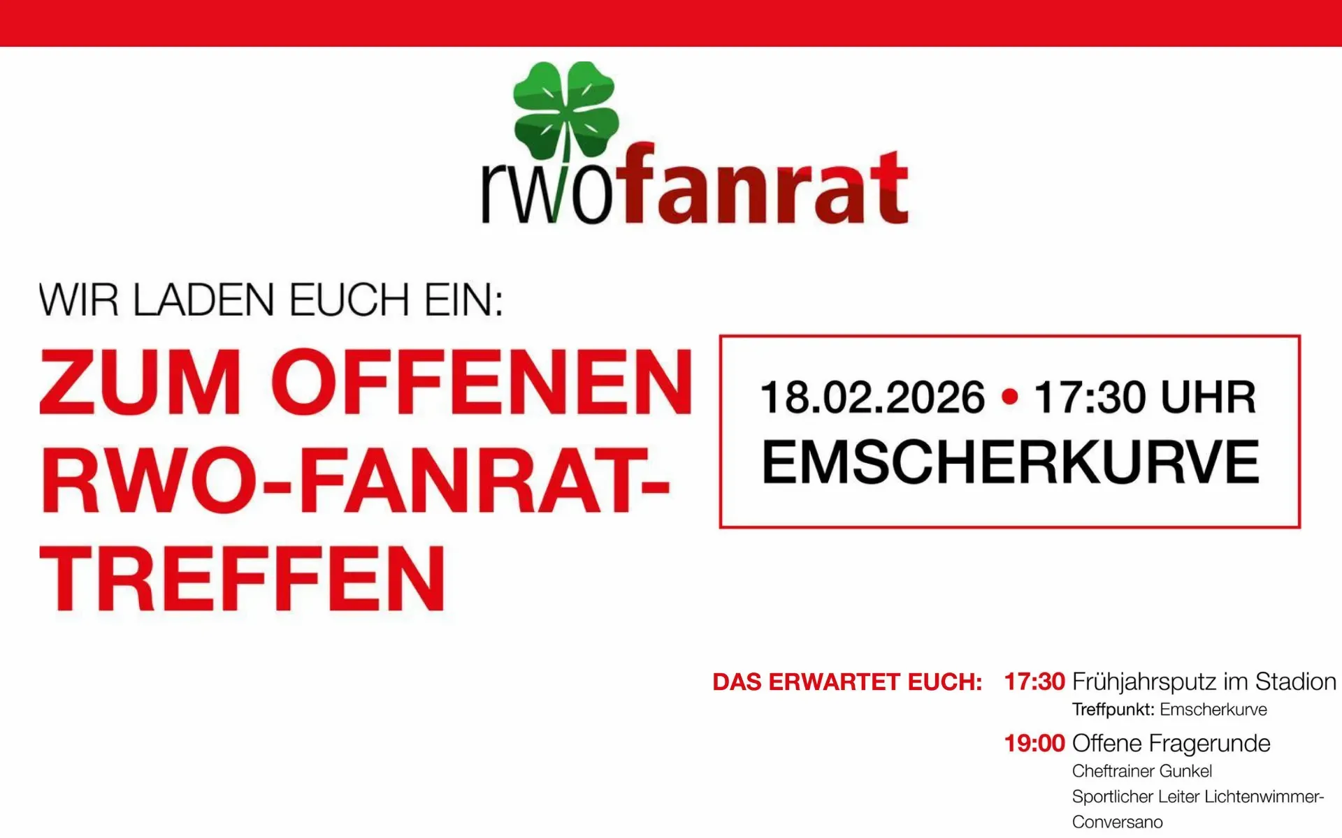 Das Stadion zum 100-Jährigen herausputzen