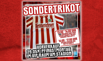 Motto-Trikots für das Finale Pfingstmontag erhältlich