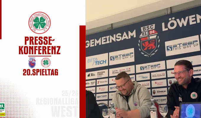  Pressekonferenz / Bonner SC -  Rot Weiß Oberhause