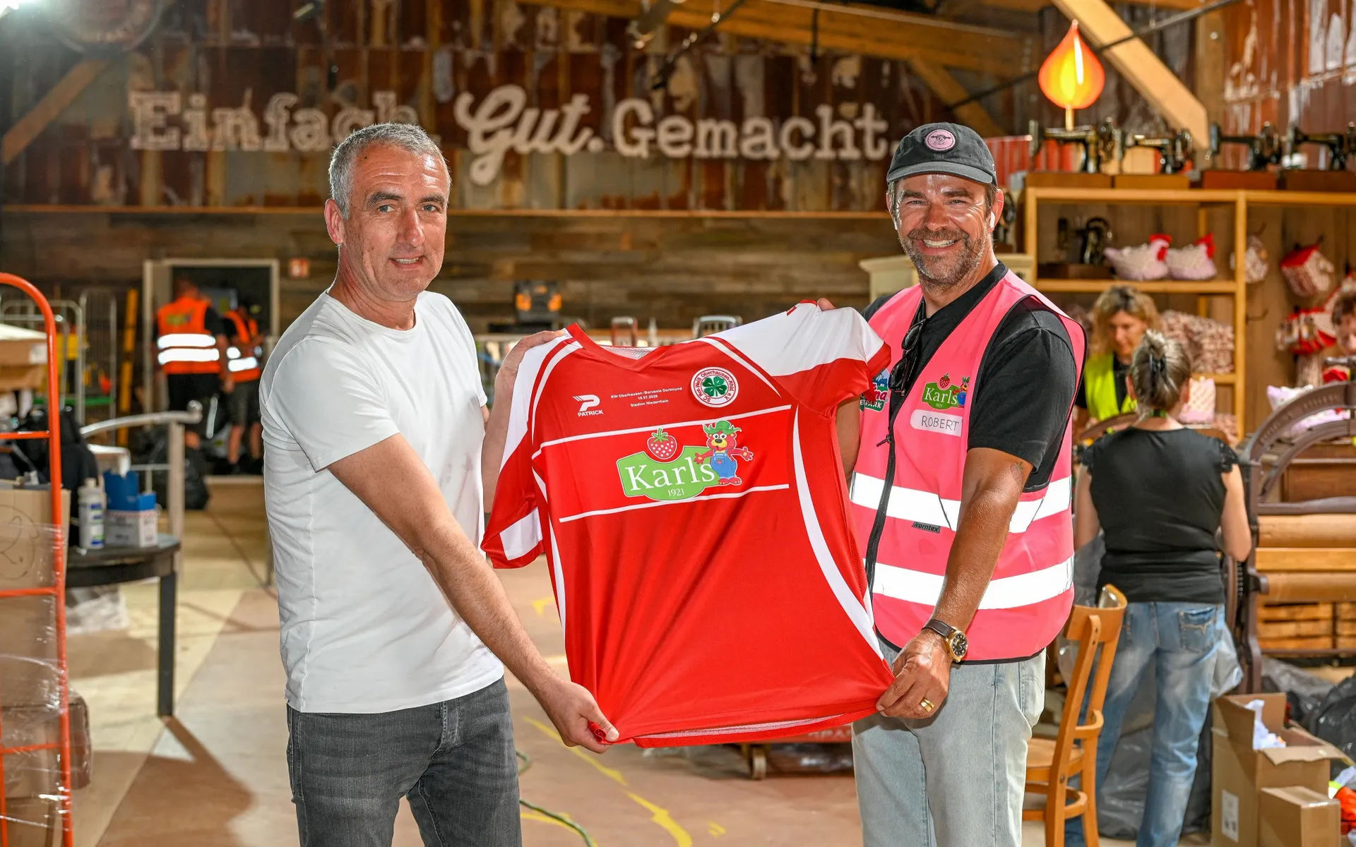 Einmaliges RWO-Trikot gegen BVB