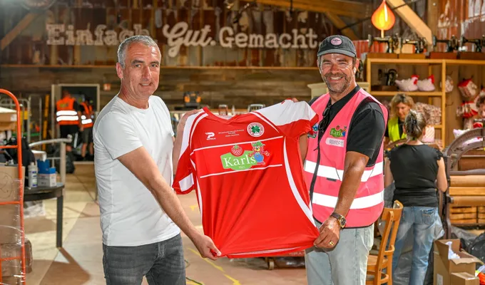 Einmaliges RWO-Trikot gegen BVB