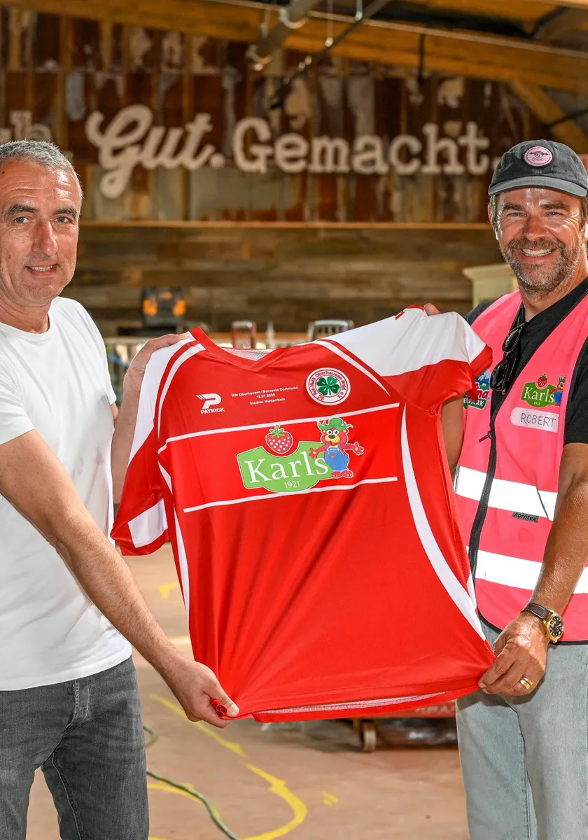 Einmaliges RWO-Trikot gegen BVB