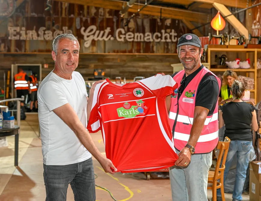 Einmaliges RWO-Trikot gegen BVB