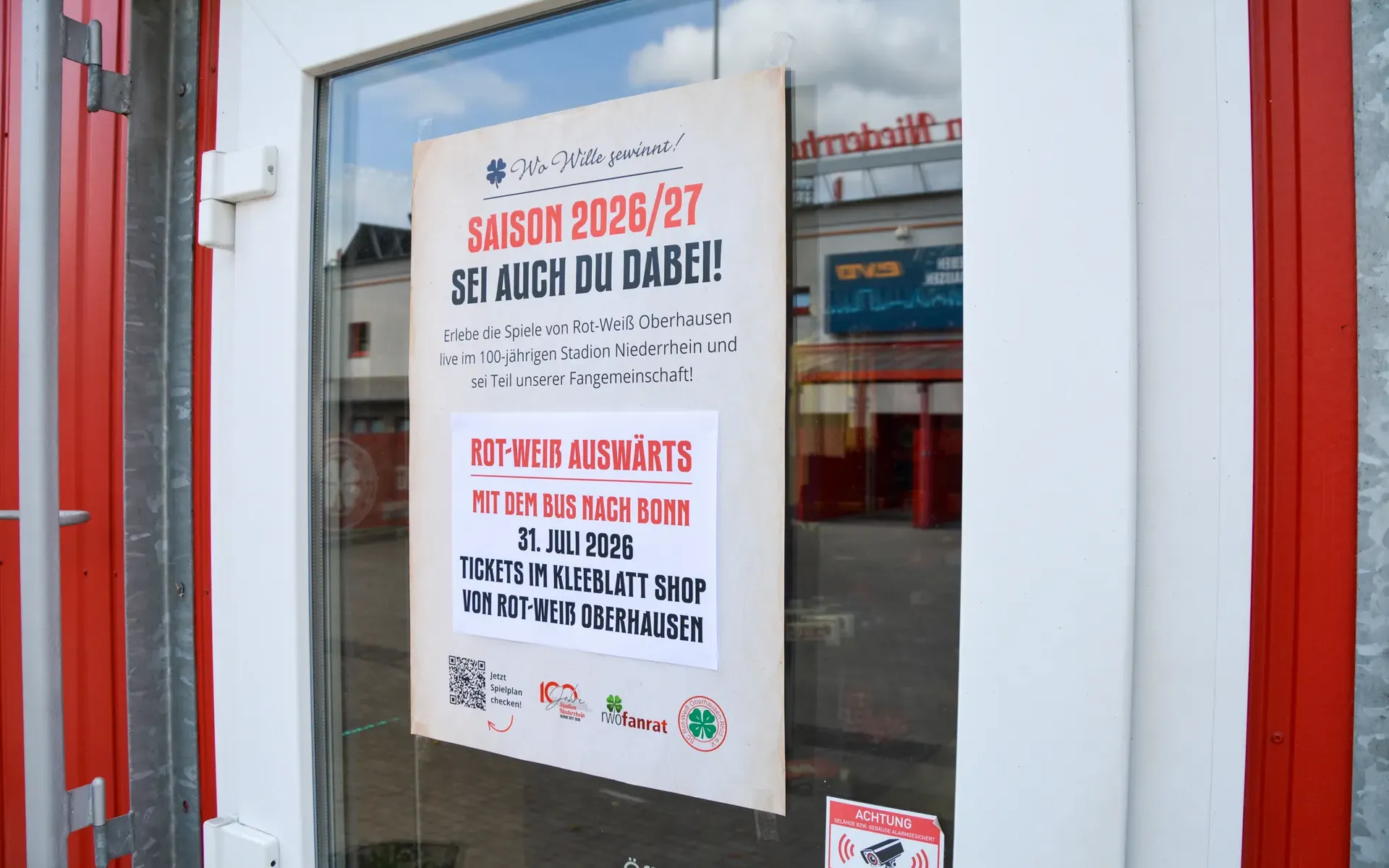 Plakataktion der Fanszene: Oberhausen für RWO 