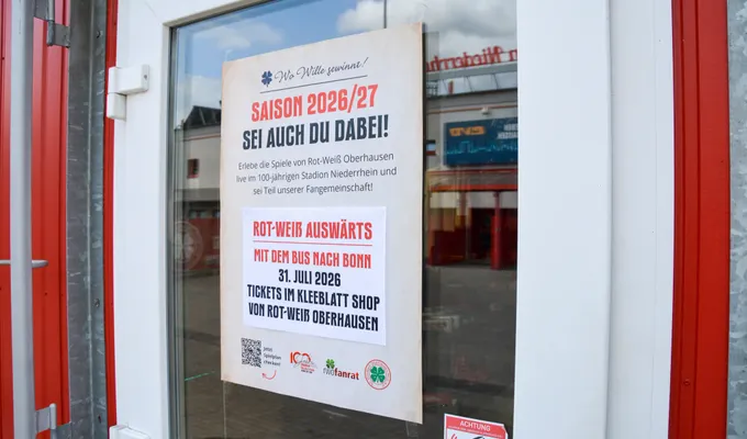Plakataktion der Fanszene: Oberhausen für RWO 