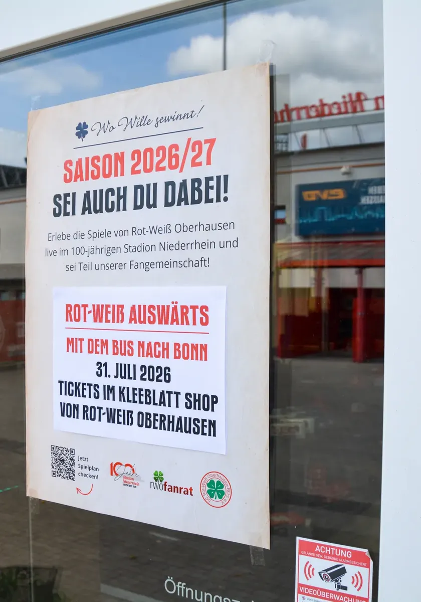 Plakataktion der Fanszene: Oberhausen für RWO 
