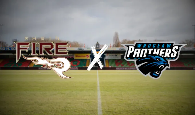 Rhein Fire vs. Wroclaw Panthers im Stadion Niederrhein