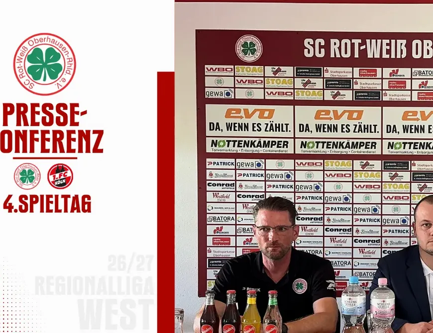 Pressekonferenz RWO - 1.FC Köln U21