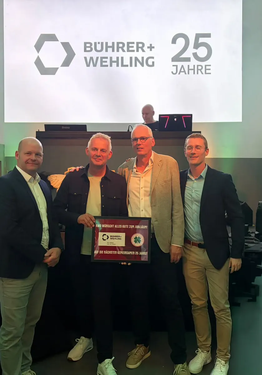 RWO gratuliert Bührer + Wehling zum 25-jährigen Jubiläum