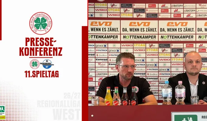 Pressekonferenz RWO - SC Paderborn U23