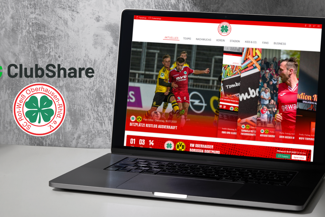 Foto zum Newsartikel RWO und ClubShare präsentieren neue RWO-Website