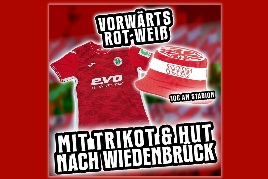 Foto zum Newsartikel Mit Fischerhut und Trikot nach Wiedenbrück