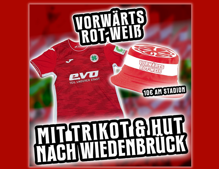 Mit Fischerhut und Trikot nach Wiedenbrück