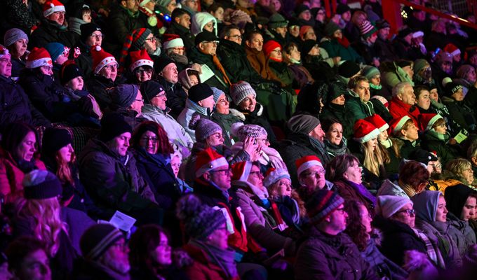 evo/RWO-Weihnachtssingen 2023 im Stadion Niederrhein