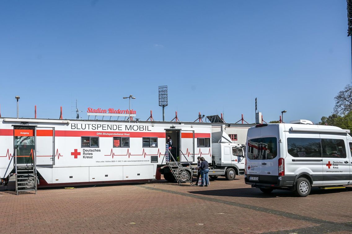Foto zum Newsartikel Blutspendetag am 14. März am Stadion Niederrhein