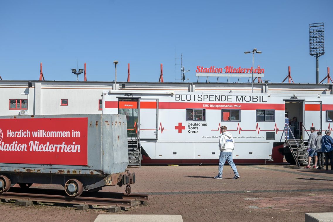Foto zum Newsartikel Blutspendetag am 14. März am Stadion Niederrhein