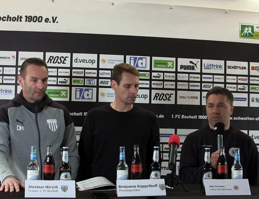 Pressekonferenz 1. FC Bocholt - RWO