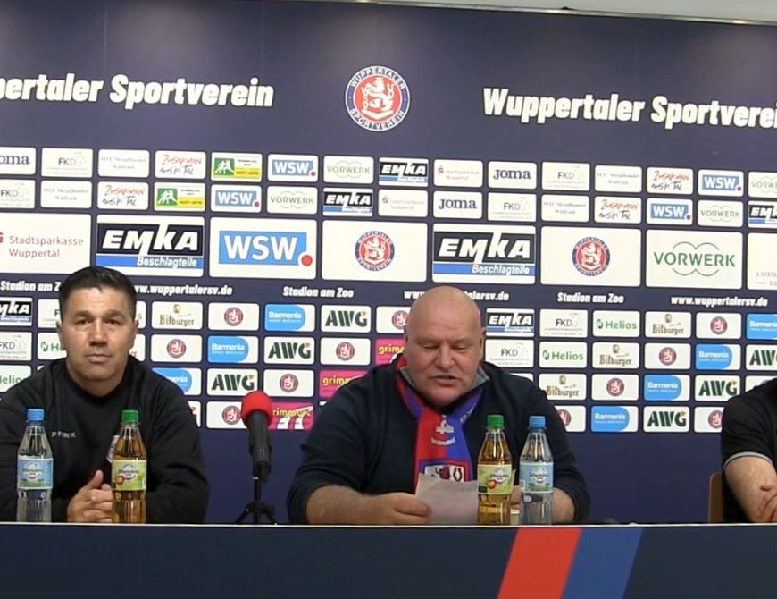 Pressekonferenz Wuppertaler SV - RWO