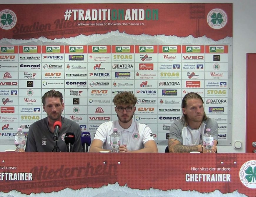 Pressekonferenz RWO - Borussia Mönchengladbach U23