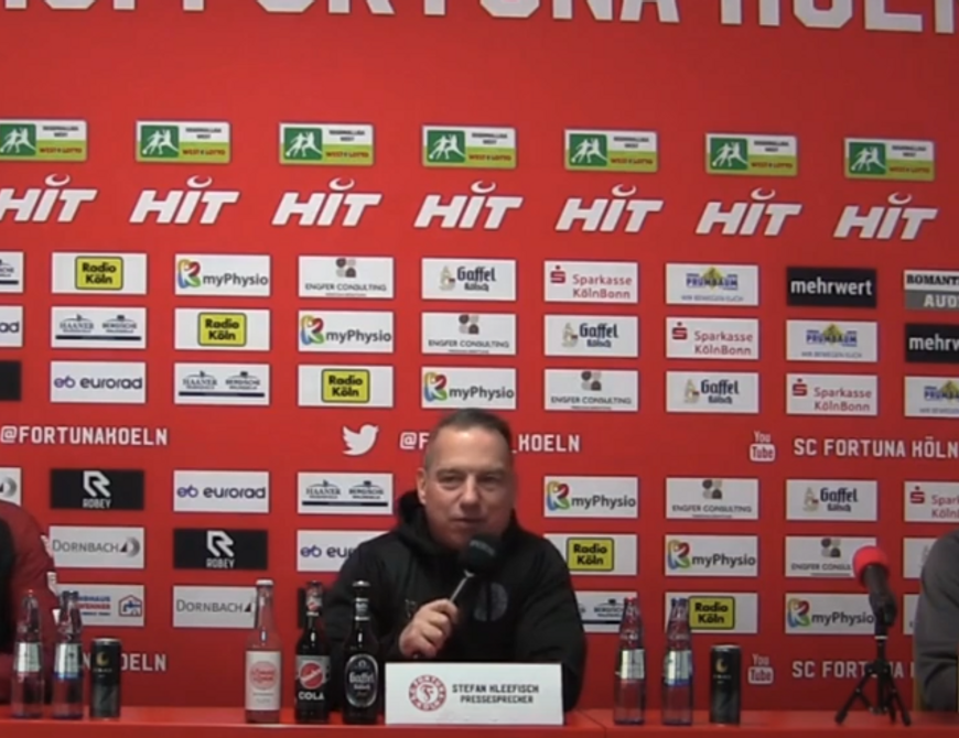 Pressekonferenz Fortuna Köln - RWO