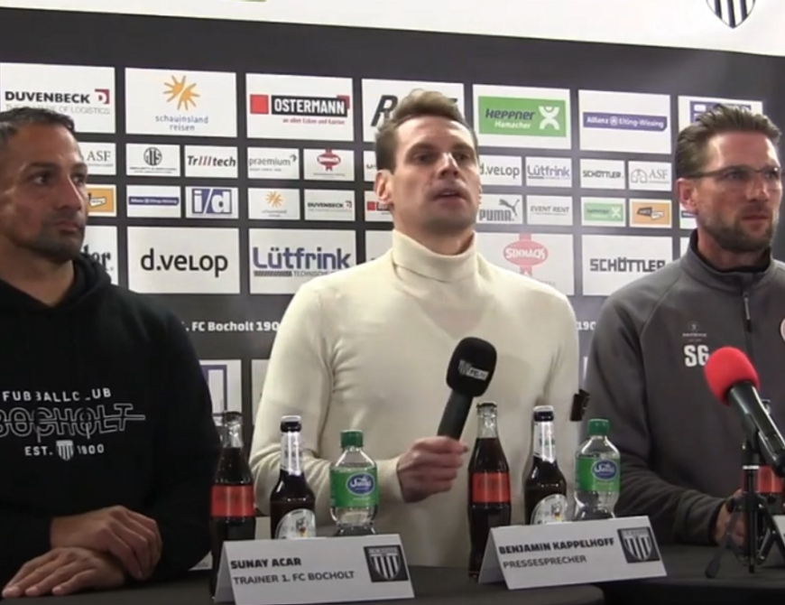 Pressekonferenz 1.FC Bocholt - RWO