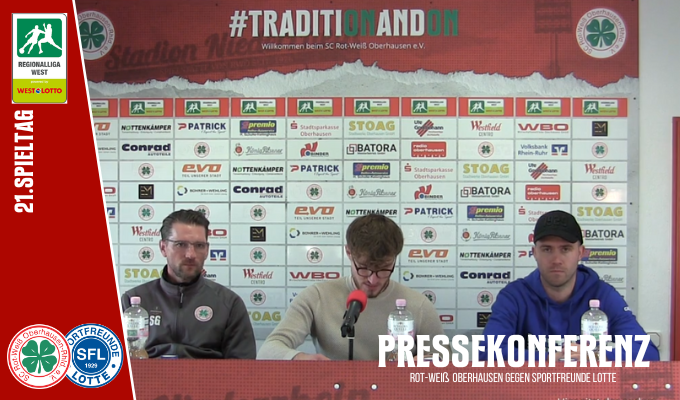 Pressekonferenz RWO - Sportfreunde Lotte