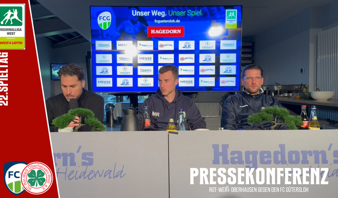 Pressekonferenz FC Gütersloh - RWO